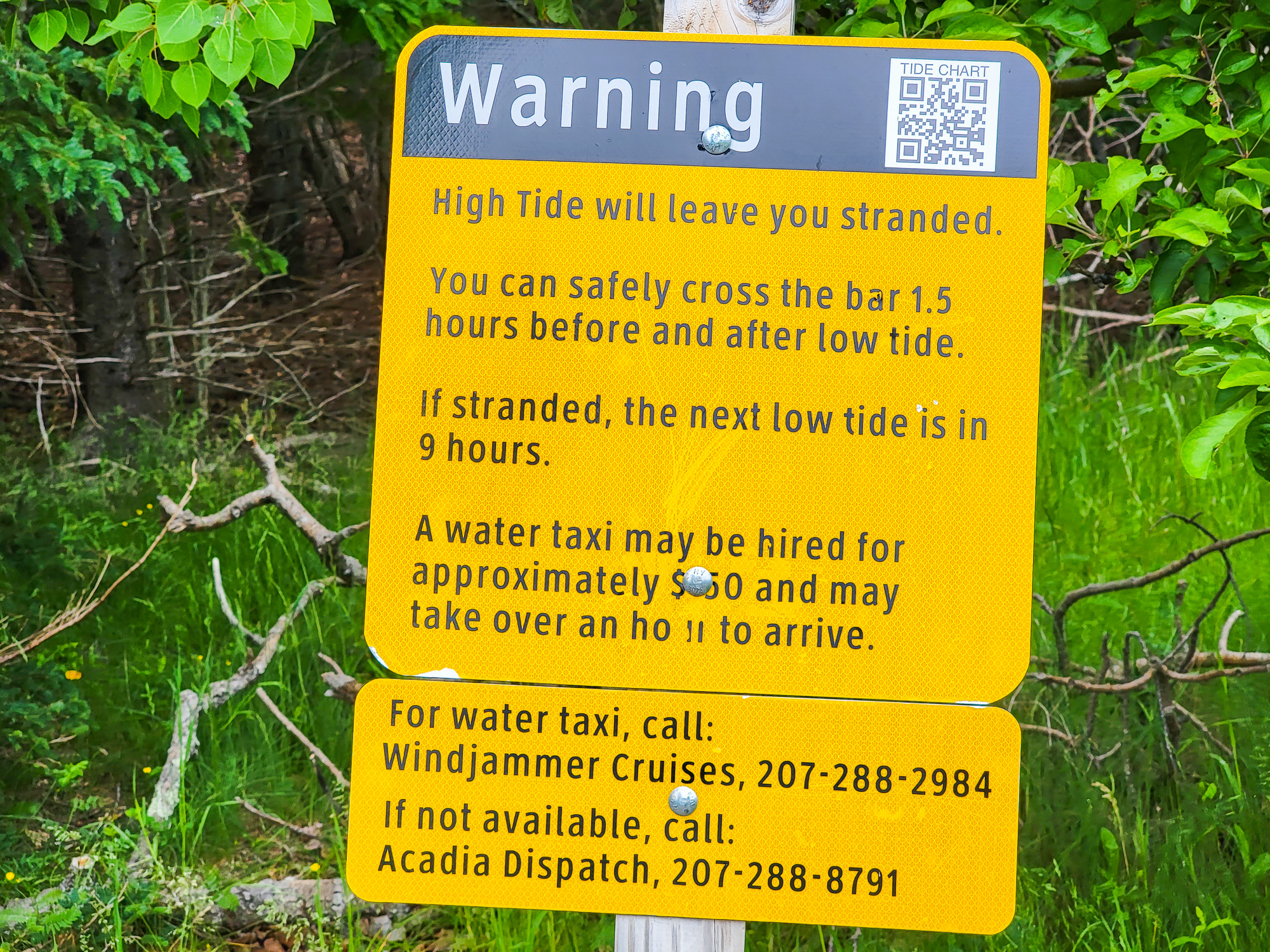 Warning Sign Bar Island